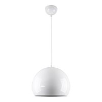Светильник подвесной Gloss LSP-8921 Lussole белый 1 лампа, основание белое в стиле модерн 