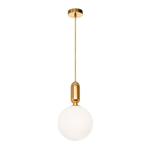 Светильник подвесной Parachilna 9974-B LOFT IT белый 1 лампа, основание золотое в стиле современный шар