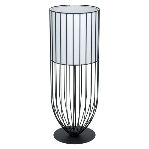 Настольная лампа Nosino 99101 Eglo чёрная белая 1 лампа, основание чёрное металл в стиле скандинавский современный 