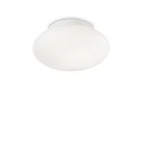 Потолочный светильник BUBBLE PL1 Ideal Lux уличный IP44 белый 1 лампа, плафон белый в стиле современный E27