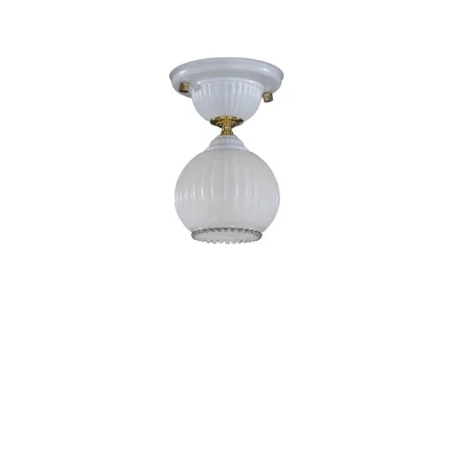 Светильник потолочный PL 9600/1 Reccagni Angelo белый 1 лампа, основание белое в стиле классический 