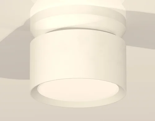 Светильник накладной XS8101045 Ambrella light белый 1 лампа, основание белое в стиле хай-тек круглый фото 3