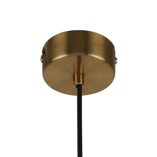 Светильник подвесной Decus 2760-1P Favourite чёрный латунь 1 лампа, основание латунь в стиле современный трубочки фото 2