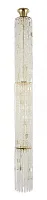 Люстра хрустальная каскадная столб Belluno E 1.9.25.100 G Dio D'Arte без плафона прозрачная на 15 ламп, основание жёлтое золотое в стиле классический 