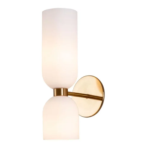 Бра Amusing 2876-1W Favourite белый на 2 лампы, основание латунь в стиле современный  фото 4