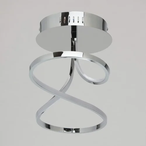 Светильник потолочный LED Аурих 496017801 DeMarkt хром 1 лампа, основание хром в стиле хай-тек  фото 3