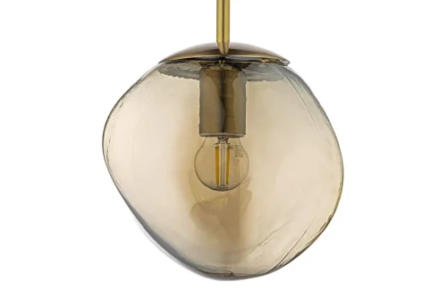 Светильник подвесной Daone E 1.P1 C Arti Lampadari бежевый 1 лампа, основание золотое в стиле кантри лофт  фото 4