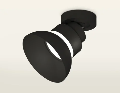 Светильник накладной XM8102100 Ambrella light чёрный 1 лампа, основание чёрное в стиле современный хай-тек круглый фото 2
