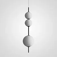 Светильник подвесной White beads Pendant B 189529-22 ImperiumLoft белый 4 лампы, основание белое в стиле хай-тек современный 