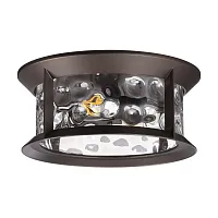 Потолочный светильник Mavret 4961/2C Odeon Light уличный IP44 коричневый 2 лампы, плафон прозрачный в стиле классика E27