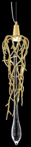 Светильник подвесной Divina WE186.01.403 Wertmark матовый золото 1 лампа, основание матовое золото в стиле арт-деко 