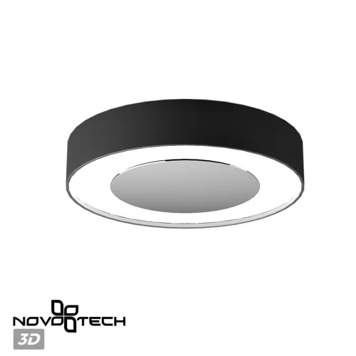 Светильник накладной LED Mirror 359277 Novotech чёрный 1 лампа, основание чёрное в стиле современный хай-тек  фото 5