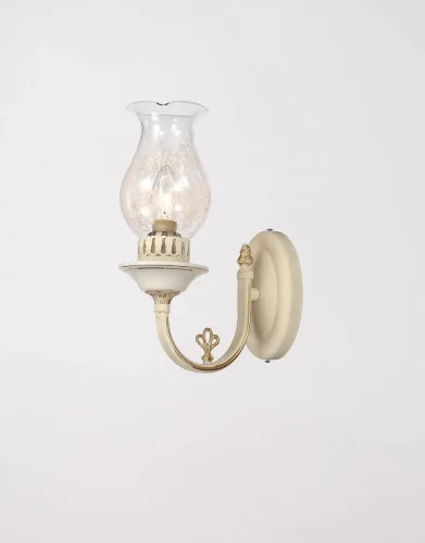 Бра VETRALLA W180.1 Ivory Lucia Tucci прозрачный на 1 лампа, основание белое в стиле классический 