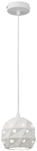 Светильник подвесной Delfina WE263.01.006 Wertmark белый 1 лампа, основание белое в стиле современный 