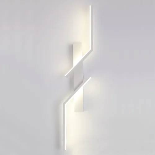 Бра LED Alachua LSP-7148 Lussole белый на 2 лампы, основание белое в стиле минимализм современный отражённый свет