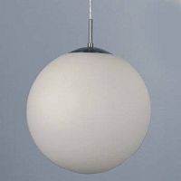 Светильник Шар подвесной CL941301 Citilux белый 1 лампа, основание хром серое в стиле современный шар