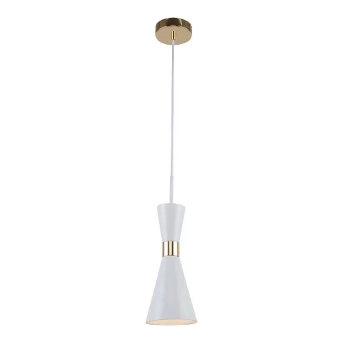 Светильник подвесной Sheen 2758-1P F-promo белый 1 лампа, основание золотое в стиле минимализм  фото 4