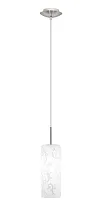 Светильник подвесной AMADORA 90047 Eglo белый 1 лампа, основание серое никель в стиле минимализм современный трубочки