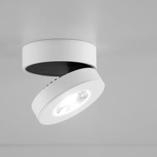Светильник накладной LED Стамп CL558030N Citilux белый 1 лампа, основание белое в стиле хай-тек современный круглый фото 4