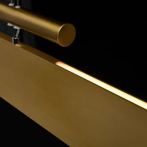 Светильник подвесной LED Ральф 675013803 DeMarkt бронзовый 1 лампа, основание бронзовое в стиле хай-тек линейный фото 4