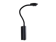 Бра с выключателем LED 14341/A black Newport чёрный 1 лампа, основание чёрное в стиле хай-тек современный для чтения