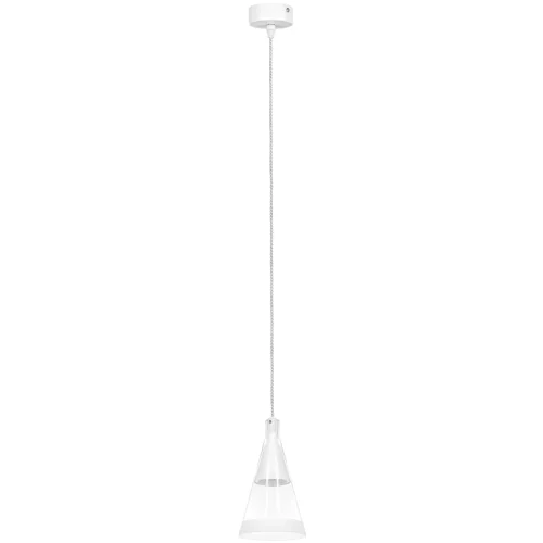 Светильник подвесной Cone 757016 Lightstar прозрачный 1 лампа, основание белое в стиле хай-тек 