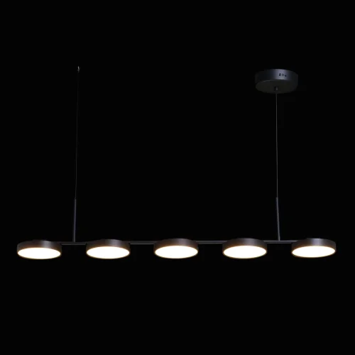 Светильник подвесной LED с пультом Гэлэкси 632017305 DeMarkt чёрный 1 лампа, основание чёрное в стиле хай-тек с пультом фото 2