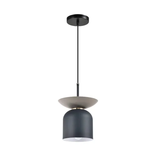 Светильник подвесной Lecce V10443-1P Moderli серый 1 лампа, основание чёрное в стиле современный  фото 3
