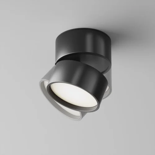 Светильник накладной LED Onda C024CL-L12B4K Maytoni чёрный 1 лампа, основание чёрное в стиле хай-тек круглый фото 6
