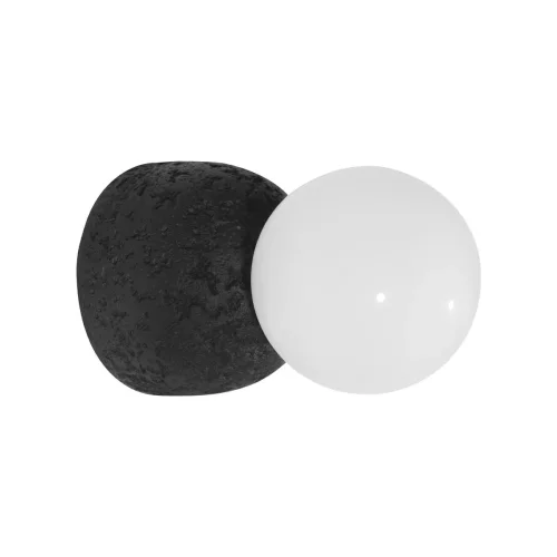 Бра Quill 10109W Dark grey LOFT IT белый на 1 лампа, основание чёрное в стиле арт-деко  фото 3