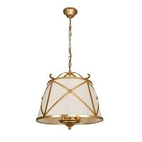 Светильник подвесной TORINO L57703.08 L'ARTE LUCE бежевый 3 лампы, основание золотое в стиле современный 