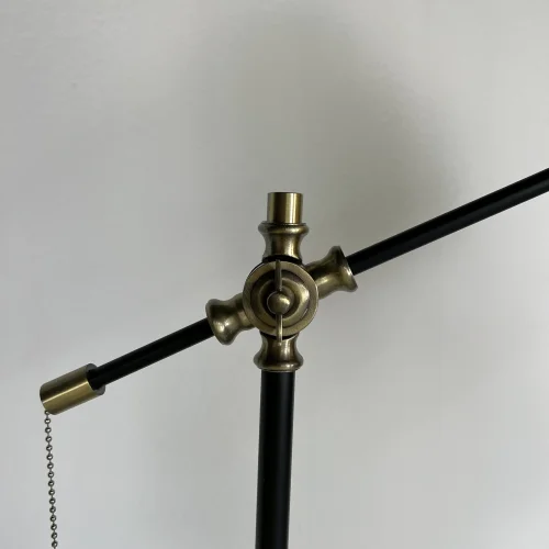 Напольный торшер CRANE beige 187989-26 ImperiumLoft  бежевый 1 лампа, основание чёрное в стиле современный
 фото 19
