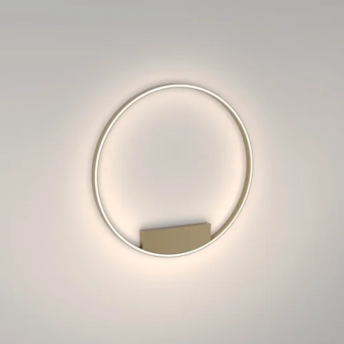 Светильник потолочный LED Rim MOD058CL-L50BSK Maytoni латунь 1 лампа, основание латунь в стиле современный хай-тек минимализм кольца фото 4