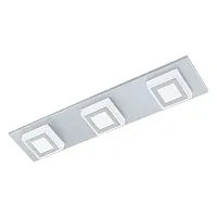 Светильник потолочный LED MASIANO 94507 Eglo серый белый 3 лампы, основание серое в стиле минимализм современный 
