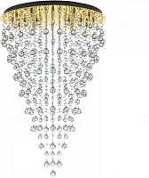 Люстра потолочная хрустальная Flusso H 1.4.80.615 G Arti Lampadari без плафона на 24 лампы, основание золотое в стиле современный арт-деко 