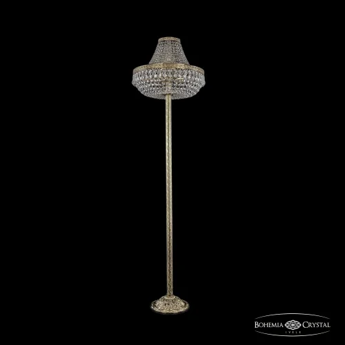 Торшер 19011T6/H/45IV-172 G Bohemia Ivele Crystal sp прозрачный 8 ламп, основание золотое в стиле классический
