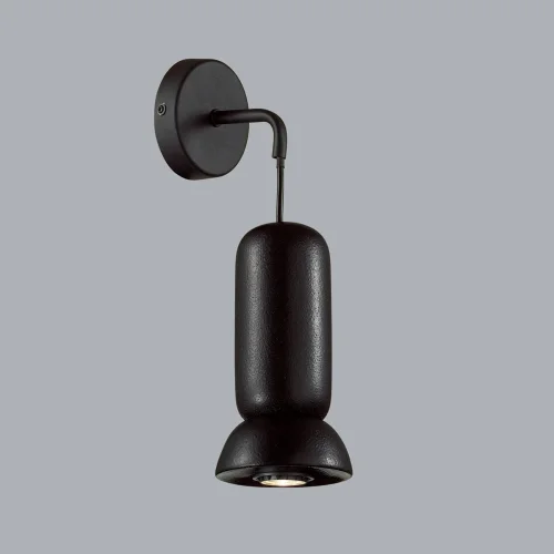 Бра Kerama 5054/1WD Odeon Light чёрный на 1 лампа, основание чёрное в стиле современный  фото 4