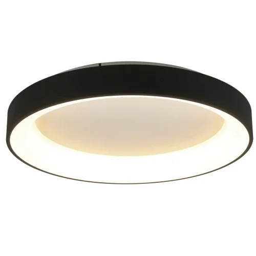 Люстра потолочная LED с пультом Niseko 8640 Mantra чёрная на 1 лампа, основание чёрное в стиле современный хай-тек с пультом фото 2