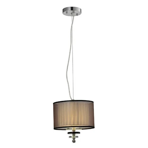 Светильник подвесной Piattelli OML-86206-01 Omnilux чёрный 1 лампа, основание хром в стиле классический 