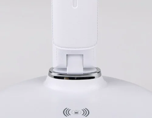 Настольная лампа офисная LED DE520 Ambrella light белая 1 лампа, основание белое металл в стиле хай-тек современный  фото 2