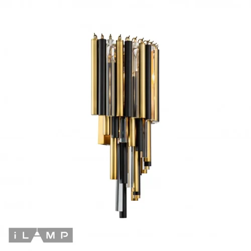 Бра Tribeca 097B-3 MBR+BK iLamp бронзовый чёрный на 3 лампы, основание бронзовое в стиле современный  фото 3