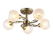 Люстра потолочная TR3064 Ambrella light белая на 5 ламп, основание белое в стиле классический 