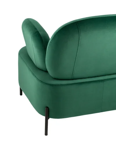 Кресло Кэнди велюр зелёный УТ000035881 Stool Group, зелёный/велюр, ножки/металл/чёрный, размеры - ****860*790мм фото 3