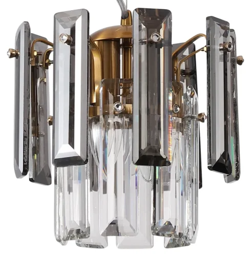 Светильник подвесной Ton 2159/05/02P Stilfort серый прозрачный 2 лампы, основание бронзовое в стиле современный  фото 2