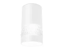 Светильник накладной TN370 Ambrella light белый 1 лампа, основание белое в стиле хай-тек современный круглый