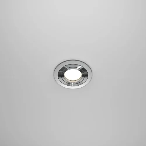 Светильник точечный Atom DL023-2-01S Maytoni серебряный 1 лампа, основание серебряное в стиле современный  фото 4