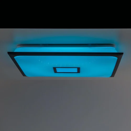 Светильник потолочный LED с пультом с Алисой Старлайт Смарт CL703AK85G Citilux белый 1 лампа, основание венге в стиле современный хай-тек с пультом квадраты фото 4