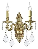 Бра Barolo E 2.1.2.400 CG Dio D'Arte без плафона 2 лампы, основание золотое в стиле классический барокко 