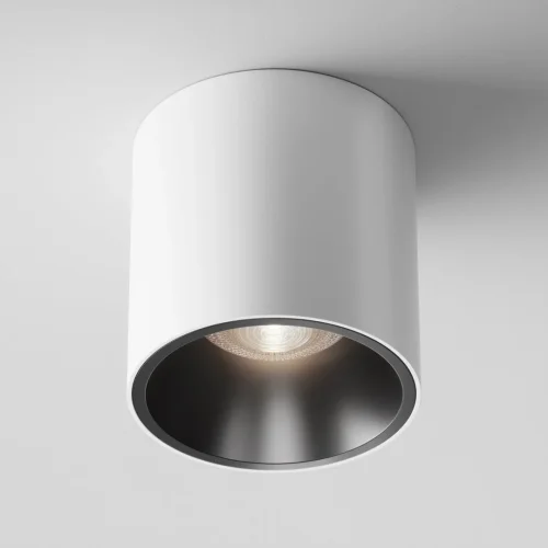 Светильник накладной Cover C064CL-L12W4K Maytoni белый 1 лампа, основание белое в стиле современный круглый фото 6