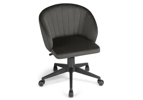 Компьютерное кресло Пард графитовый 464230 Woodville, графит/велюр, ножки/пластик/чёрный, размеры - *870***590*600 фото 6